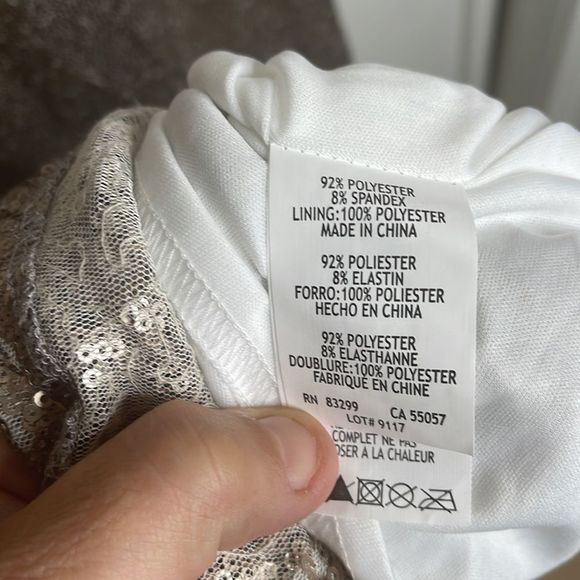 PROM Beaded sparkly beaded gown  wedding formal size 11/12 NWOT - Picture 8 of 12